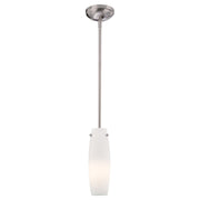 Minka Lavery 4.5in 1-Light Mini Pendant | Contemporary Brushed Nickel | Kitchen Island & Accent Light | 4.5 x 4.5 x 11 in | Model 63-84-PL