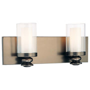 Minka Lavery Harvard Court 15in 2-Light Bath Vanity | Transitional Harvard Court Bronze | Bathroom & Powder Room Vanity Light | Model 6362-281