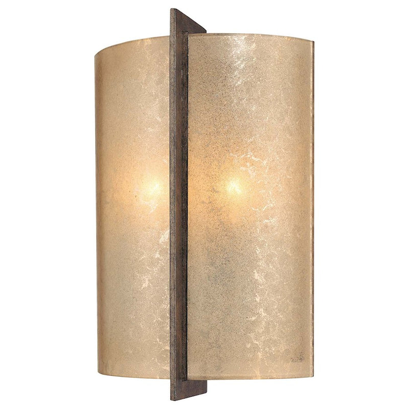 Minka Lavery Clarte 9in 2-Light Wall Sconce | Contemporary Patina Iron | Hallway & Bedroom Accent | 9 x 4 x 14 in | Model 6390-573