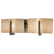 Minka Lavery Clarte 18in 2-Light Vanity Light | Contemporary Patina Iron | Bathroom & Powder Room | 18 x 5 x 6 in | Model 6392-573