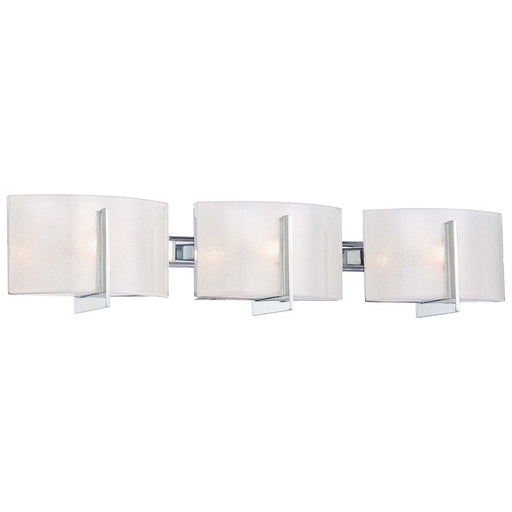 Minka Lavery Clarté 3-Light Bath Vanity Light | Chrome Steel | Bathroom Vanity & Powder Room | 26.75 x 5 x 5.5 in | Model 6393-77
