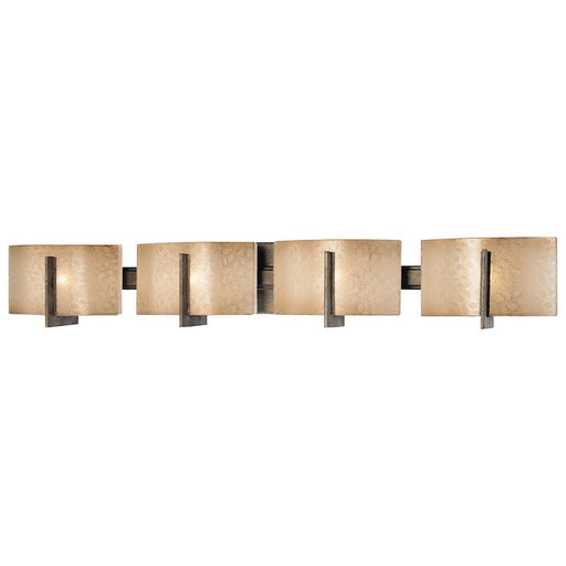 Minka Lavery Clarte 36in 4-Light Vanity Light | Contemporary Patina Iron and Clear Glass | Bathroom Vanity | 36 x 5 x 6 in | Model 6394-573
