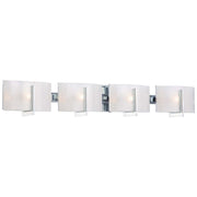 Minka Lavery Clarte 36in 4-Light Bath Vanity Light | Contemporary Chrome | Bathroom Vanity & Powder Room | 36 x 5 x 6 in | Model 6394-77