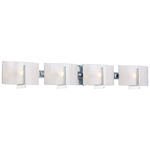 Minka Lavery Clarte 36in 4-Light Bath Vanity Light | Contemporary Chrome | Bathroom Vanity & Powder Room | 36 x 5 x 6 in | Model 6394-77