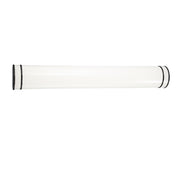 Minka Lavery Vantage 36in 1-Light LED Vanity | Modern Coal Steel and White PC | Bathroom Vanity & Powder Room | 36 x 5.5 x 3.25 in | Model 6412-66A-L