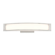 Minka Lavery Vantage 36in 1-Light LED Vanity | Modern Coal Steel and White PC | Bathroom Vanity & Powder Room | 36 x 5.5 x 3.25 in | Model 6412-66A-L