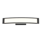 Minka Lavery Vantage 36in 1-Light LED Vanity Light | Contemporary Brushed Nickel and White PC | Bathroom Vanity & Mirror Light | Model 6412-84-L