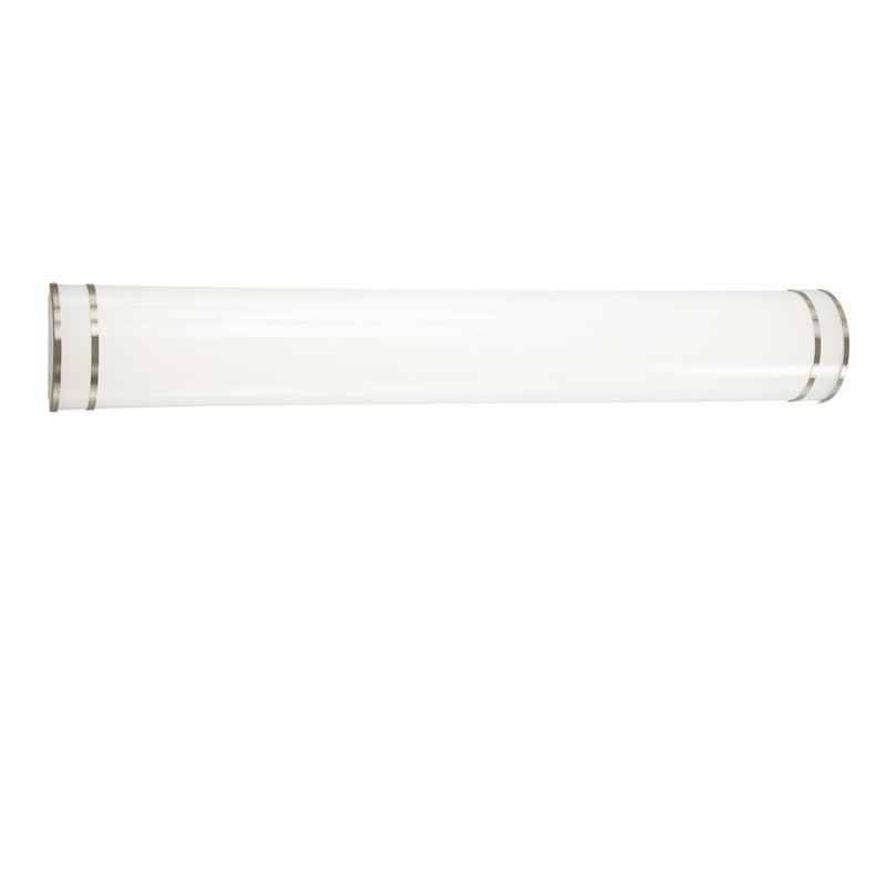 Minka Lavery Vantage 48in 1-Light LED Vanity Light | Coal Steel and White PC Shade | Bathroom Vanity | 48 x 3.25 x 5.5 in | Model 6413-66A-L