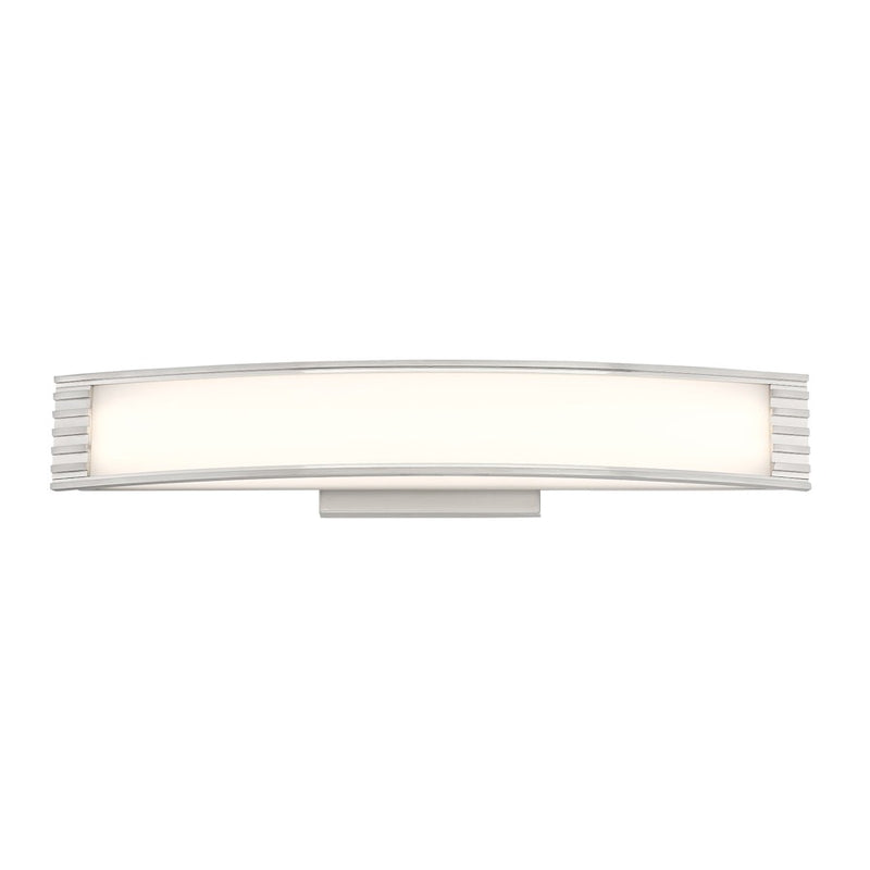 Minka Lavery Vantage 48in LED Vanity | Modern Brushed Nickel Steel | Bathroom Vanity | 48 x 5.5 x 3.25 in | Model 6413-84-L