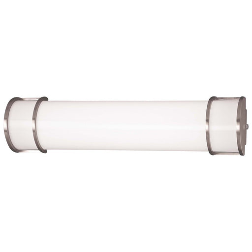 Minka Lavery 25.25in 2-Light Bath Vanity Light | Transitional Brushed Nickel | Bathroom Vanity & Mirror Light | 25.25 x 4.25 x 6 in | Model 642-PL