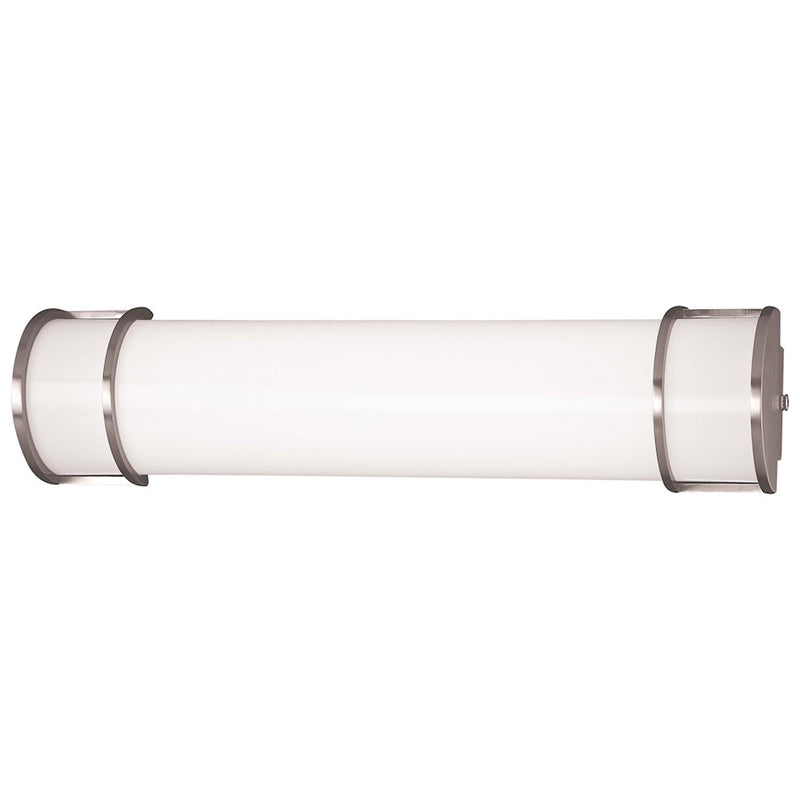 Minka Lavery 25.25in 2-Light Bath Vanity Light | Transitional Brushed Nickel | Bathroom Vanity & Mirror Light | 25.25 x 4.25 x 6 in | Model 642-PL