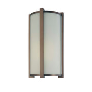 Minka Lavery Energy Efficient 8in 1-Light Wall Sconce | Contemporary Dark Brushed Bronze | Hallway & Bedroom Accent Light | Model 6442-267-PL