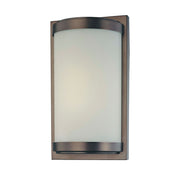 Minka Lavery Energy Efficient 7in 1-Light Wall Sconce | Contemporary Dark Brushed Bronze | Hallway & Bedroom Accent Light | Model 6448-267-PL