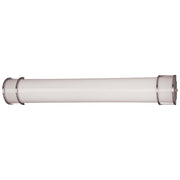 Minka Lavery 37in 2-Light Bath Vanity Light | Transitional Brushed Nickel and White Glass | Bathroom Vanity & Powder Room | Model 646-PL