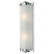 Minka Lavery Hyllcastle 2-Light Bath Vanity | Contemporary Chrome | Bathroom Vanity Light | 18 x 4 x 5 in | Model 6522-77