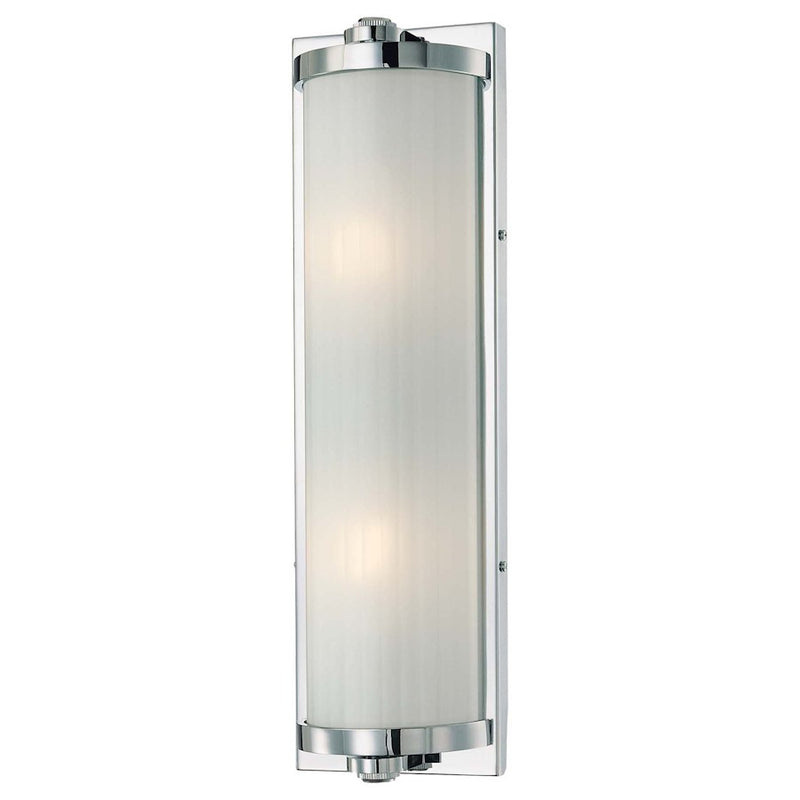 Minka Lavery Hyllcastle 2-Light Bath Vanity | Contemporary Chrome | Bathroom Vanity Light | 18 x 4 x 5 in | Model 6522-77