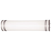 Minka Lavery 2-Light 26in Vanity Light | Contemporary Silver Finish | Bathroom Vanity | W 26 x D 4 x H 6 in | Model 664-PL