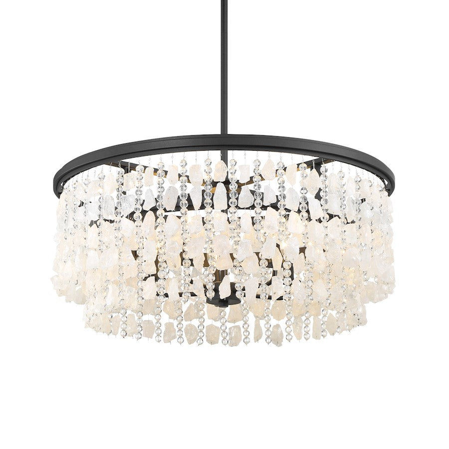 Minka Lavery Shimmering Elegance 5 Light Chandelier, Sand Coal - 6705-66