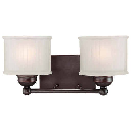 Minka Lavery 1730 Series 15in 2-Light Bathroom Vanity Light | Transitional Lathan Bronze and Clear Glass | Bathroom Vanity | Model 6732-167