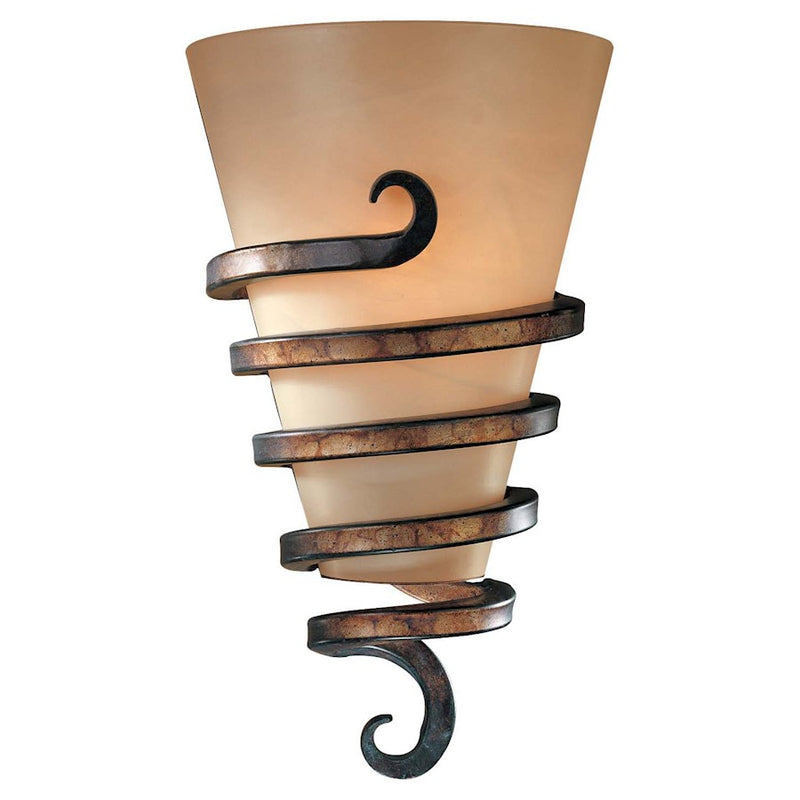 Minka Lavery Tofino 15in 1-Light Wall Sconce | Transitional Tofino Bronze and Clear Glass | Living Room & Dining Room Accent | Model 6767-211