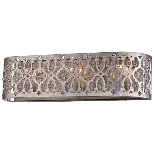 Minka Lavery Lucero 22in 3-Light Bathroom Vanity Light | Traditional Florentine Silver | Bathroom Vanity | 5 x 22.5 x 6 in | Model 6843-276