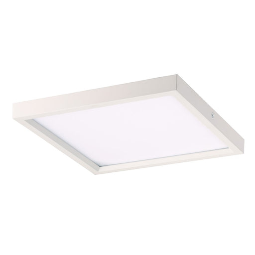 Minka Lavery LED 8in Flush Mount | Modern White and Clear Glass | Entryway & Hallway | 8 x 8 x 1 in | Model 706-44-L