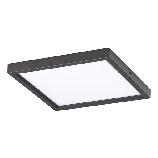 Minka Lavery LED 8in Flush Mount | Modern Coal & Clear Glass | Hallway, Bedroom & Bathroom | 8 x 8 x 1 in, Integrated LED | Model 706-66A-L