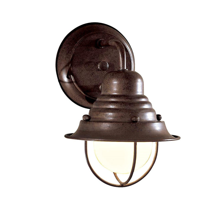 Minka Laver Wyndmere 1-Light Wall Sconce | Industrial Antique Bronze | Covered Patio & Entryway | 6 x 6 x 9 in | Model 71166-91