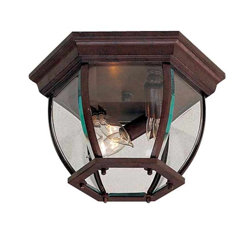 Minka Lavery Wyndmere 3-Light Flush Mount | Traditional Antique Bronze | Hallway & Entryway Ceiling Light | 11 x 7 in | Model 71174-91