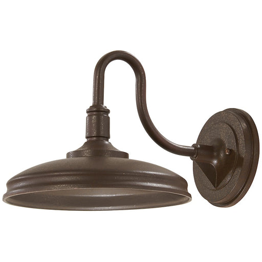Minka Lavery Harbison 14in LED Wall Mount | Farmhouse Bronze w/ Copper Flecks | Covered Patio & Entryway | 10 x 14 x 9 in | Model 71252-79-L