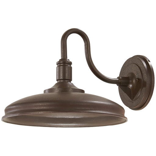 Minka Lavery Harbison 15.5in 1-Light LED Wall Mount | Farmhouse Bronze with Copper Flecks | Covered Patio & Entryway | Model 71253-79-L