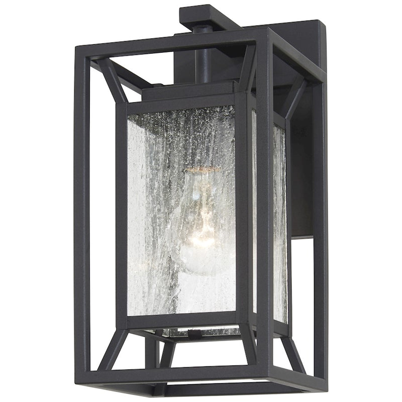 Minka Lavery Harbor View 6in 1-Light Wall Sconce | Transitional Sand Coal | Outdoor Wall & Hallway | 6 x 7 x 12 in | Model 71260-66