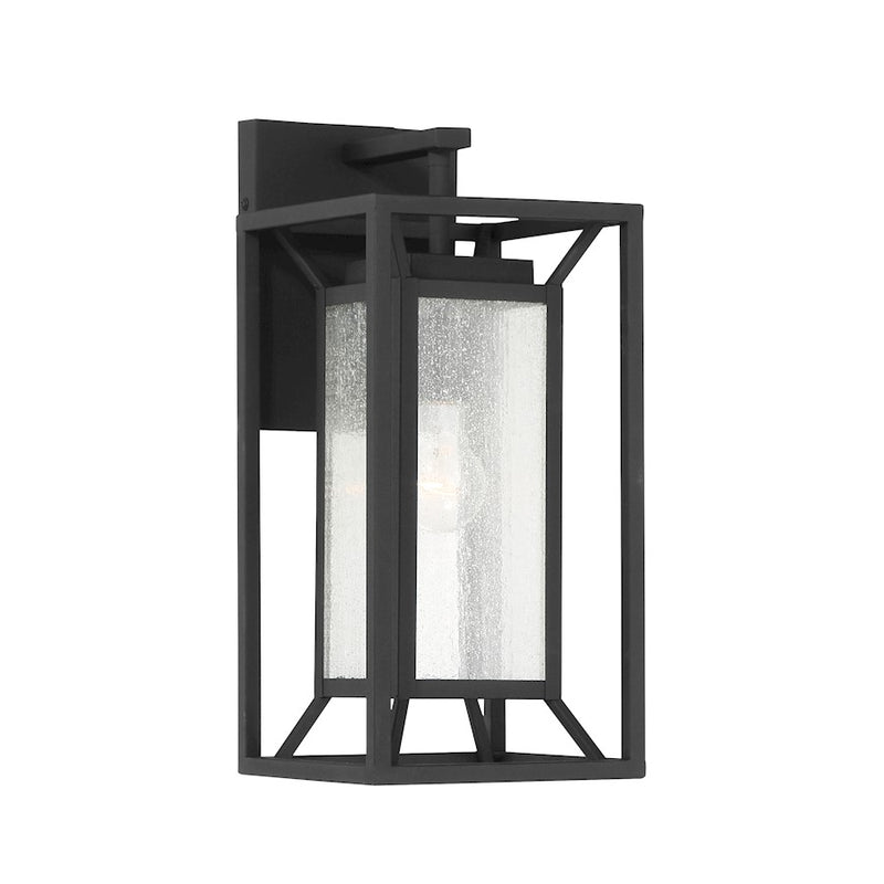 Minka Lavery Harbor View 16.5in 1-Light Wall Sconce | Transitional Sand Coal Aluminum | Outdoor Wet Location & Covered Patio | Model 71261-66