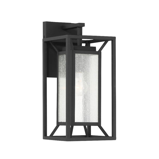 Minka Lavery Harbor View 16.5in 1-Light Wall Sconce | Transitional Sand Coal Aluminum | Outdoor Wet Location & Covered Patio | Model 71261-66