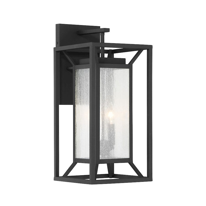 Great Outdoors Harbor View 2 Light Wall, Sand Coal/Clear Seeded Glass