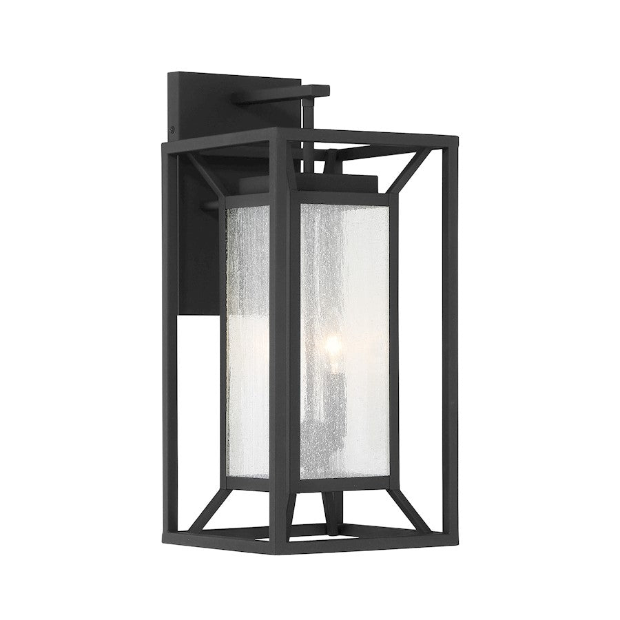 Great Outdoors Harbor View 2 Light Wall, Sand Coal/Clear Seeded Glass