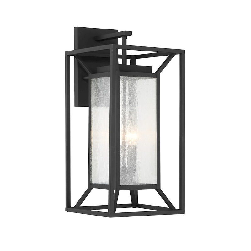 Minka Lavery Harbor View 4-Light 12in Wall Sconce | Transitional Sand Coal Aluminum | Covered Patio & Entryway | 12 x 12 x 25 in | Model 71263-66