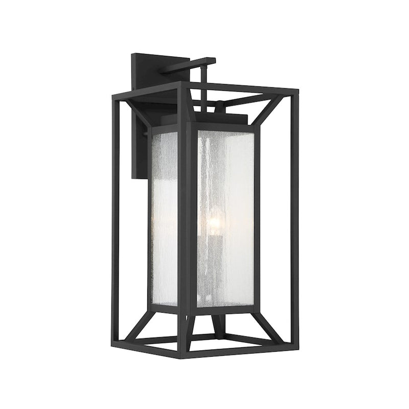 Minka Lavery Harbor View 14in 4-Light Wall Sconce | Sand Coal Finish | Outdoor Covered Patio & Entryway | 13.5 x 14.38 x 29.75 in | Model 71267-66