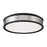 Minka Lavery LED 15" Flush Mount, Coal/Brushed Nickel/White