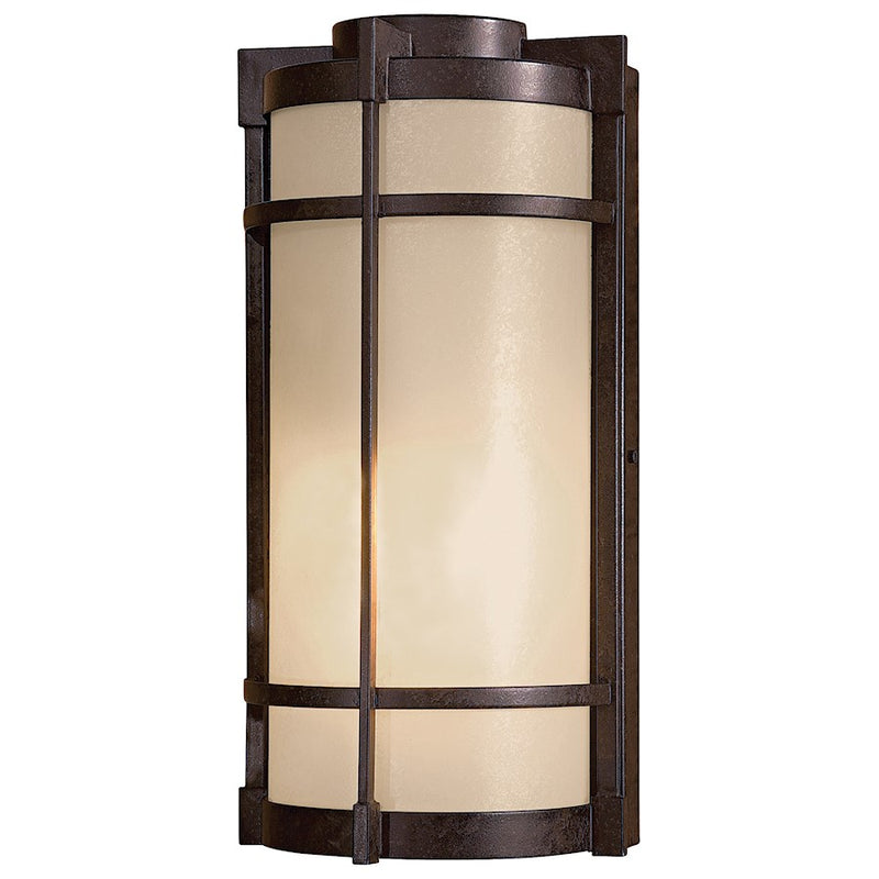 Minka Lavery Andrita Court 1-Light Wall Sconce | Transitional French Bronze and Pearl Glass | Entryway & Porch Accent | Model 72020-A179-PL