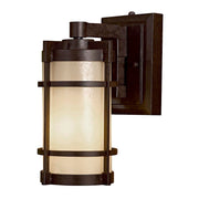Minka Lavery Andrita Court 12in 1-Light Wall Sconce | Transitional French Bronze and Pearl Glass | Covered Porch & Entryway | Model 72022-A179-PL
