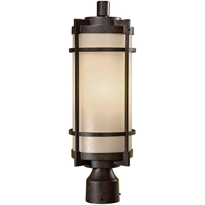 Minka Lavery Andrita Court 1-Light Post Light | Transitional Textured French Bronze | Outdoor Entryway & Garden Path | Model 72026-A179