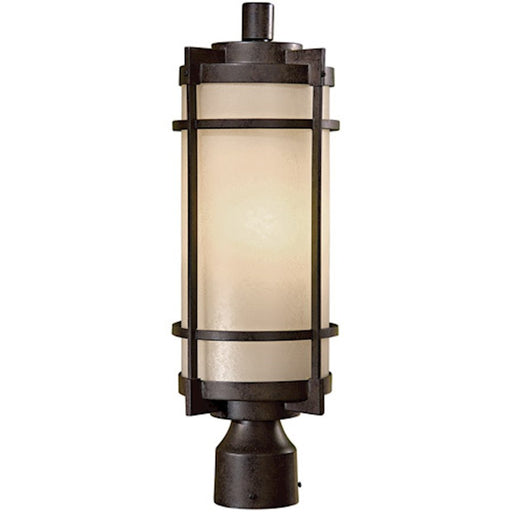 Minka Lavery Andrita Court 1-Light Post Light | Transitional Textured French Bronze | Outdoor Entryway & Garden Path | Model 72026-A179