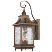 Minka Laverysunset Ranch 10in 1-Light Outdoor Pendant | Industrial Transitional Finish | Covered Patio & Entryway | Model 72034-179-PL