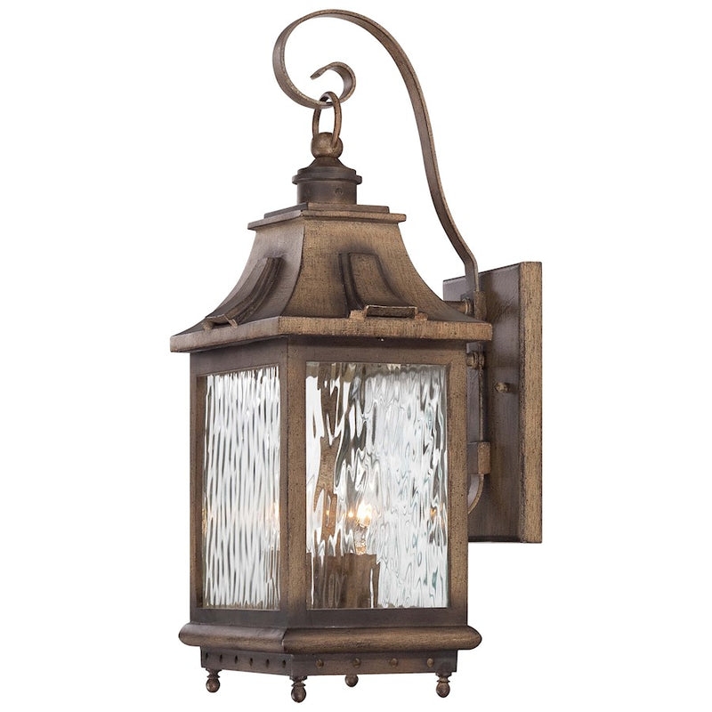 Minka Laverysunset Ranch 10in 1-Light Outdoor Pendant | Industrial Transitional Finish | Covered Patio & Entryway | Model 72034-179-PL