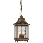 Minka Lavery Wilshire Park 3-Light Chain Hung Outdoor Sconce | Traditional Portsmouth Bronze | Covered Patio & Entryway | Model 72114-149