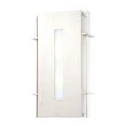 Minka Lavery Colva 1-Light Pocket Lantern | Contemporary Brushed Stainless Steel and Etched Opal Glass | Entryway & Hallway | Model 72121-144-PL