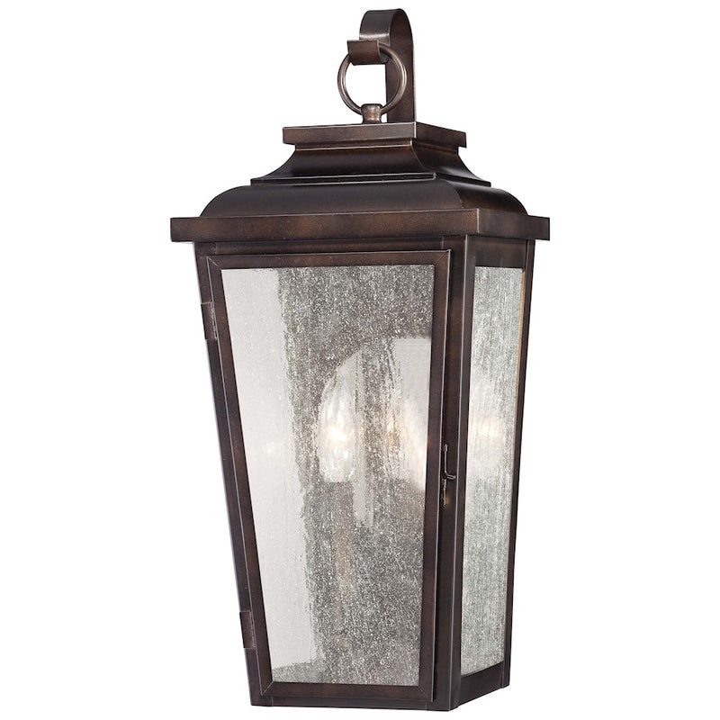 Minka Lavery Irvington Manor 8in 2-Light Wall Sconce | Traditional Chelsea Bronze | Entryway & Hallway Accent | 8 x 7 x 19 in | Model 72170-189