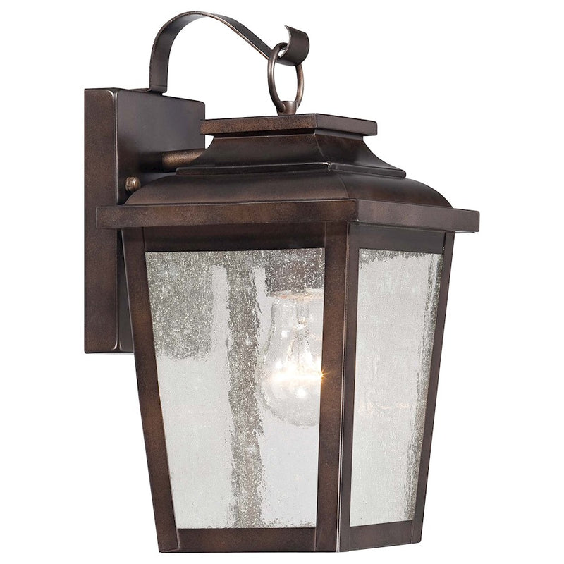 Minka Lavery Irvington Manor 12in 1-Light Wall Sconce | Traditional Chelsea Bronze | Entryway & Hallway Accent | 7.5 x 6.5 x 12 in | Model 72171-189