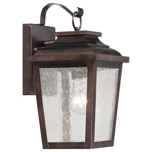 Minka Lavery Irvington Manor 12in 1-Light Wall Sconce | Traditional Chelsea Bronze | Entryway & Hallway Accent | 7.5 x 6.5 x 12 in | Model 72171-189